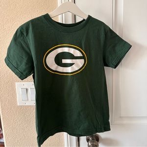 Green Bay Packers Logo NFL T-Shirt Size 5-6 100% Cotton